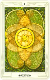 Ess i pentagram i tarot, ace of pentacles