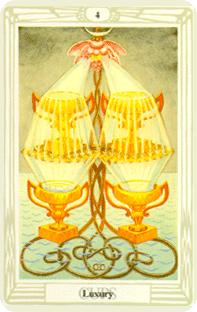 Fyra bägare i tarot, four of cups