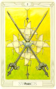 två svärd i tarot, two of swords