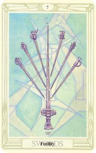 Sju i svärd i tarot, seven of swords