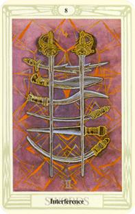 Åtta svärd i tarot, eight of swords