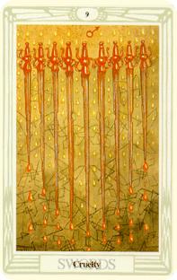 Nio svärd i tarot, nine of swords