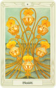 Sex bägare i tarot, six of cups