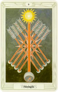 Nio stavar, nine of wands, tarot