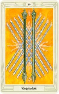 Tio stavar i tarot, ten of wands