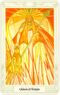 Drottning i stavar i tarot, queen of wands