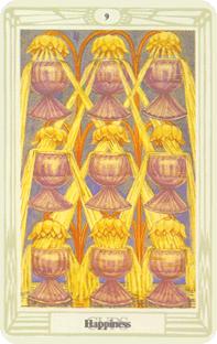 Nio Bägare i tarot, nine of cups