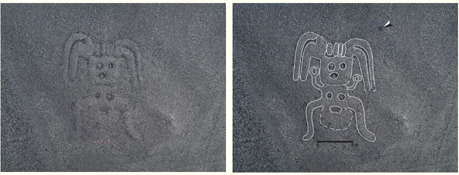 AI hittar ny människoliknande Nasca-linje (geoglyf) i Peru