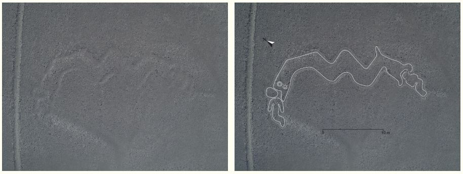 AI hittar ny människoliknande Nasca-linje (geoglyf) i Peru