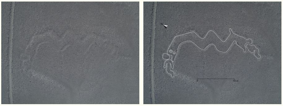 AI hittar ny människoliknande Nasca-linje (geoglyf) i Peru