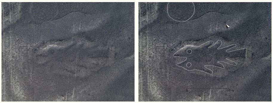 AI hittar ny människoliknande Nasca-linje (geoglyf) i Peru